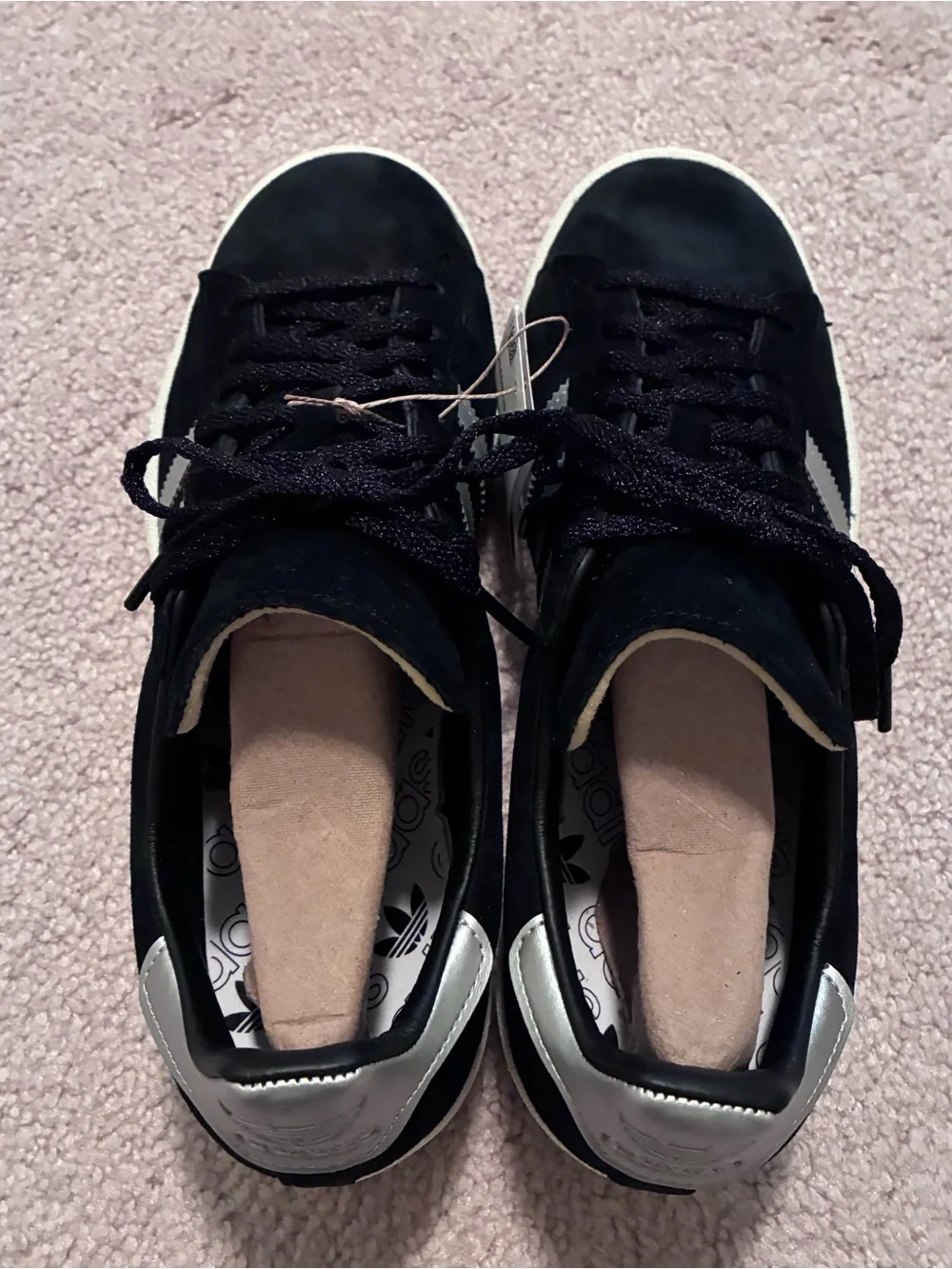 Adidas Campus 80s - Men’s Black Suede Sneakers with Silver Stripes